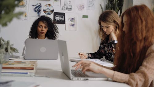 Women Using Laptop