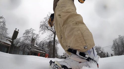 Person Snowboarding
