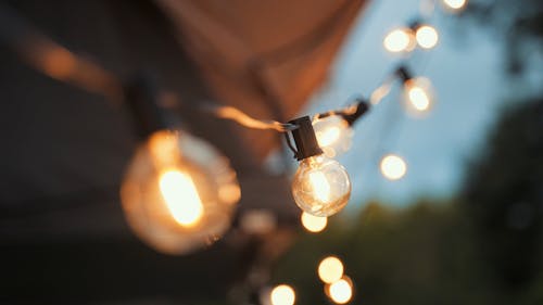 Close-Up shot of a Light Bulb