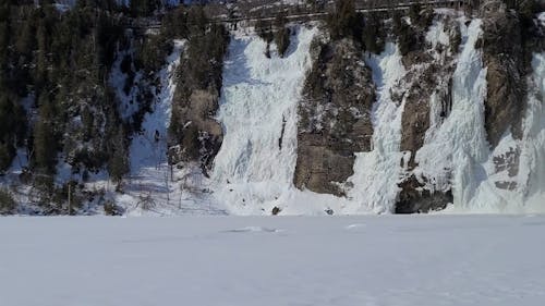 Waterfalls During Winter