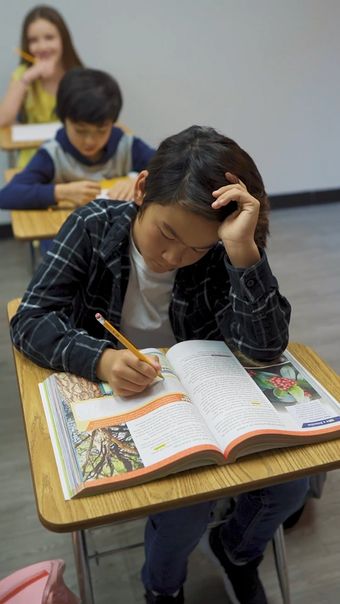 中国学校课堂视频素材