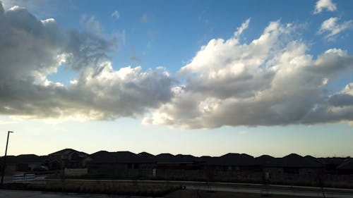 Time-Lapse of Moving Clouds 