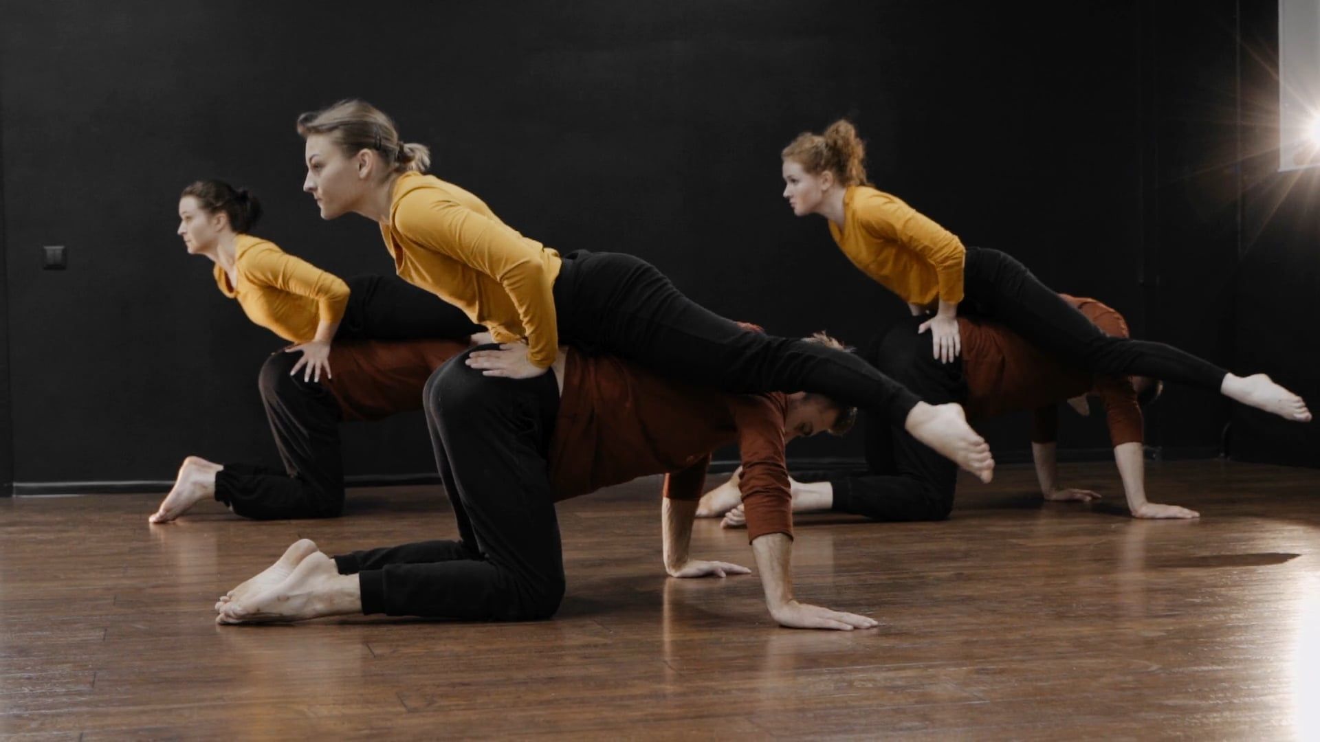 Contemporary Dancers Rehearsing On A Studio Free Stock Video contemporary-dancers-rehearsing-on-a-studio-free-stock-video