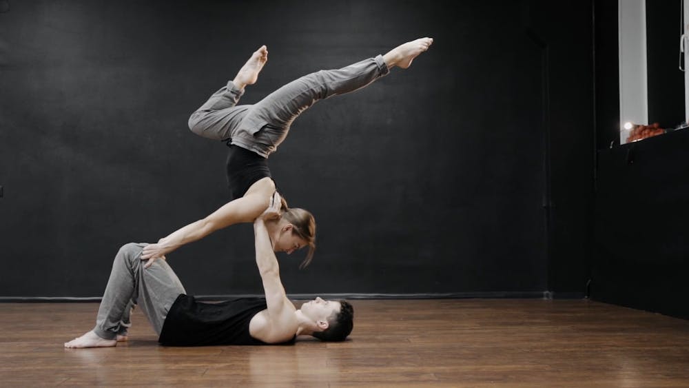 Dancers Kneeling on the Floor · Free Stock Video