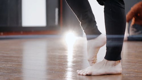 Close-up Video of a Person Doing Tiptoe