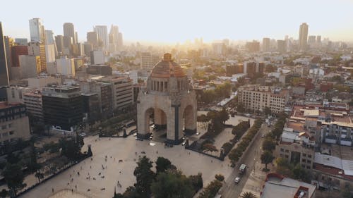 Drone Footage of Monument to the Revolution