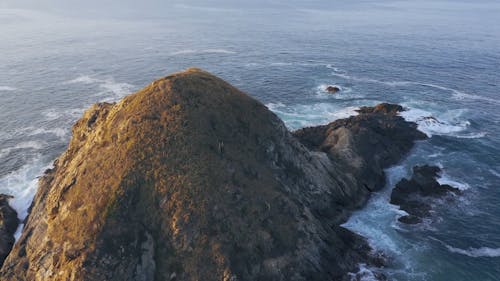 Drone Footage of a Coastal Landform
