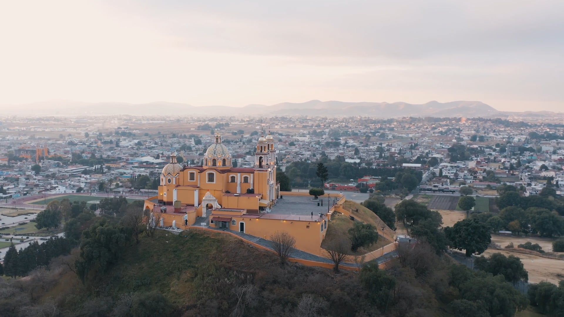 An Aerial Footage of a Pyramid in the Middle of the Jungle Free Stock ...