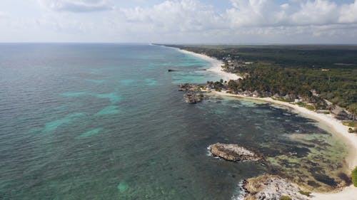 Drone Footage of Coastline