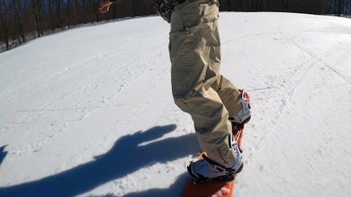 A Man Snowboarding