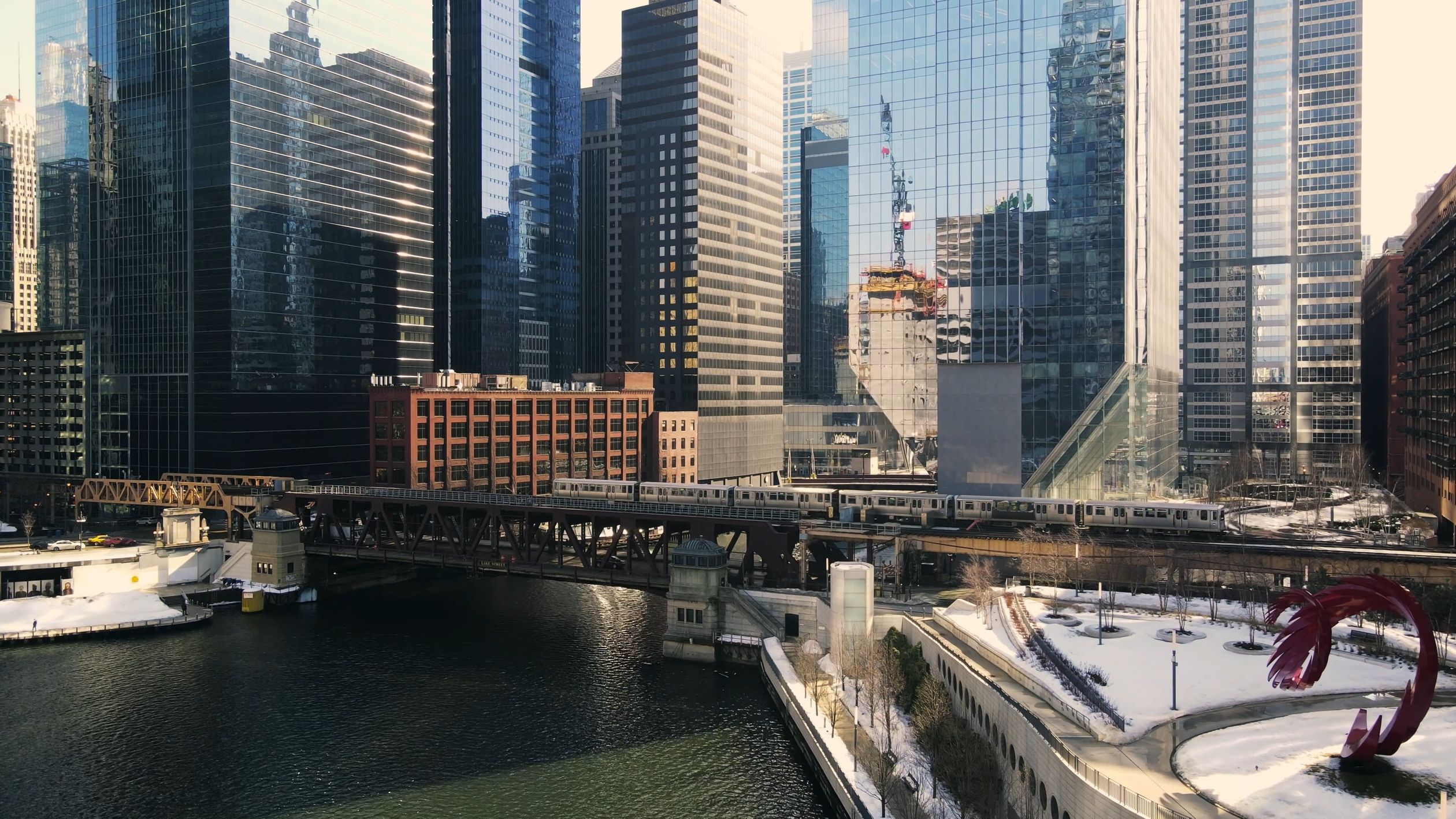 4k High Rides Building An Aerial Footage of a City with High-rise Buildings Free Stock Video ...