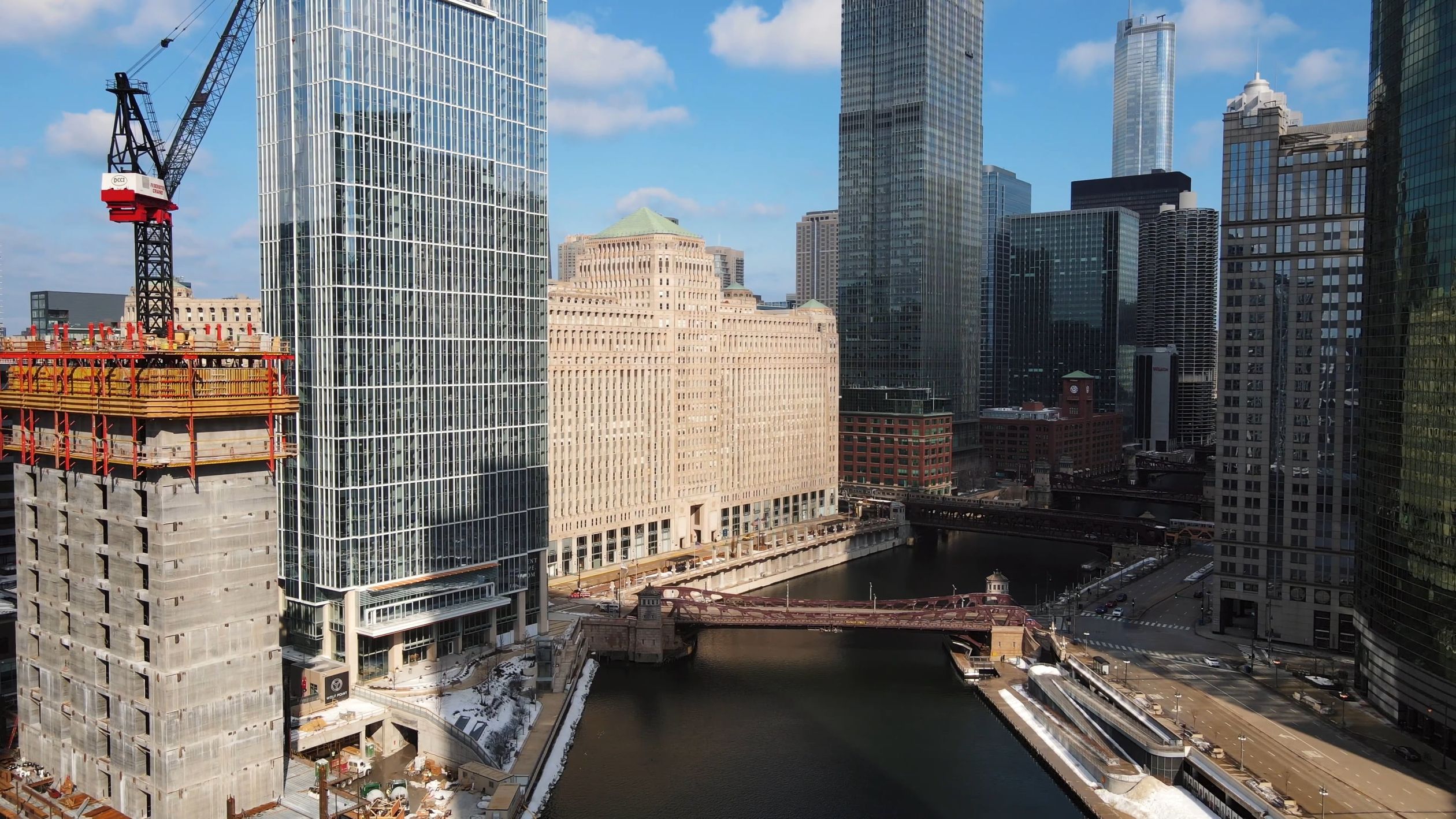 4k High Rides Building An Aerial Footage of a City with High-rise Buildings Free Stock Video ...