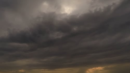 Timelapse Video of a Cloudy Sunset