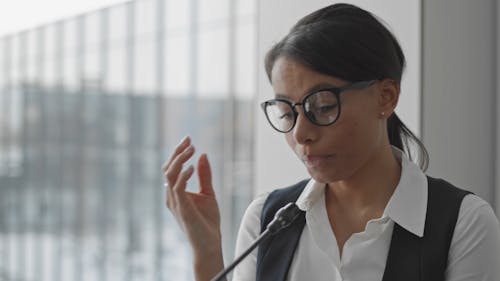 Woman in a Business Conference 