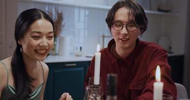 people dining together