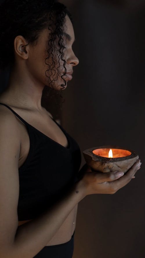 Woman Holding a Candle 