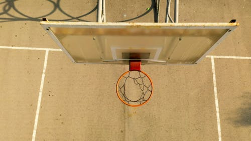 Pull Out Shot of a Basketball Court