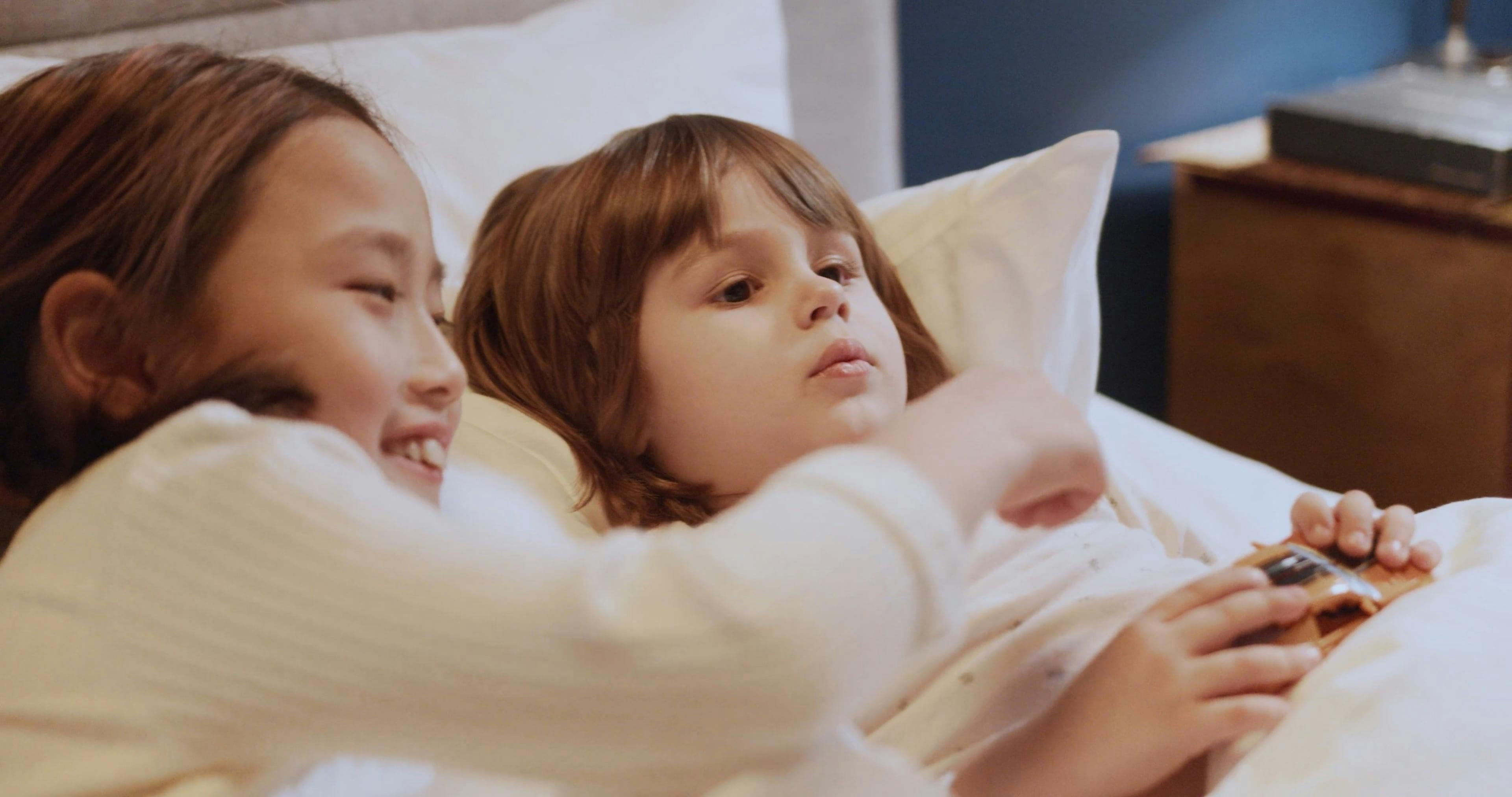 Siblings Sleeping Together Free Stock Video Footage, RoyaltyFree 4K