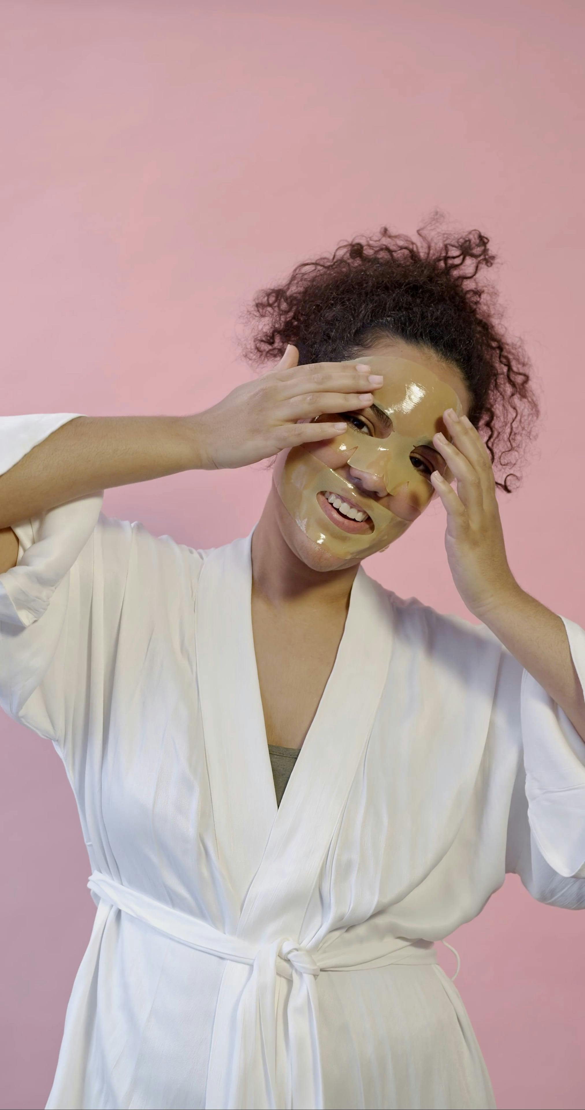 A Woman Wearing a Facial Mask · Free Stock Video