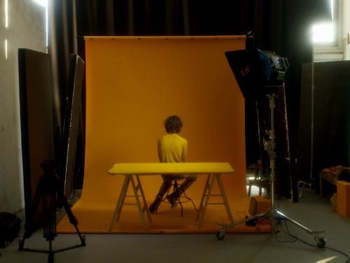 A Young Man In A Photo Shoot