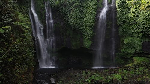 A Magnificent View Of The Waterfalls