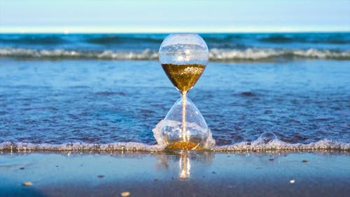 Hourglass on the Beachside