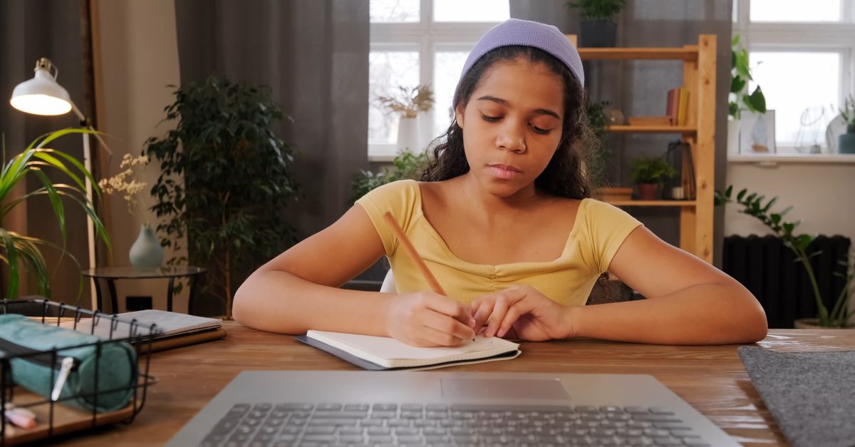 Girl Writing Notes in Her Notebook Free Stock Video Footage, Royalty ...