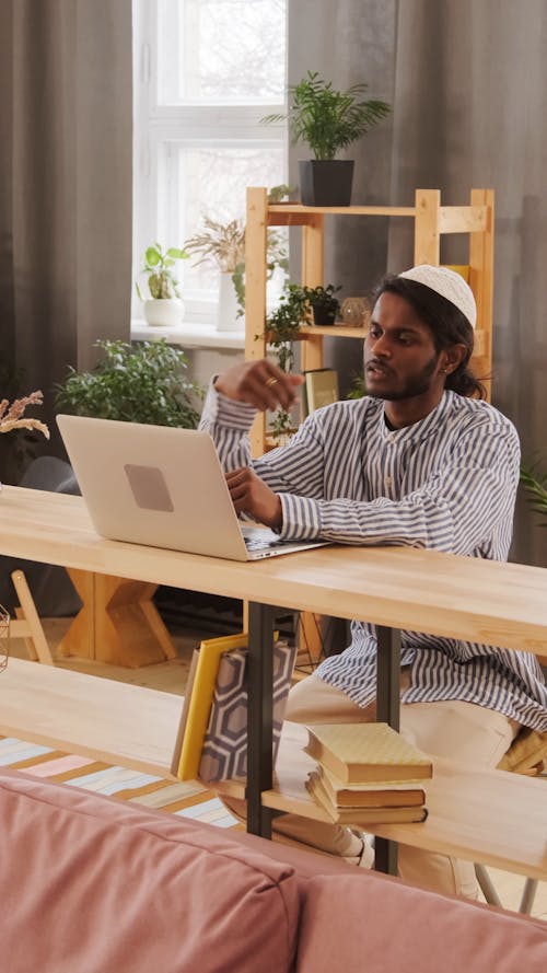 Student Talking in a Video Call