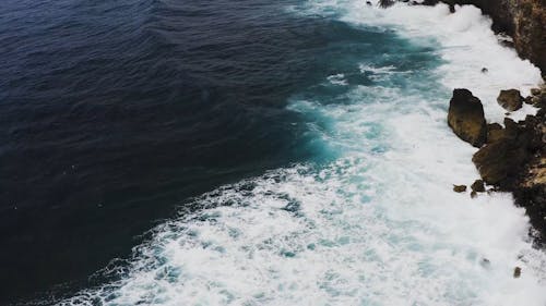 Drone Footage of Coastal Cliff