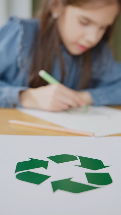 Girl Doing Artwork