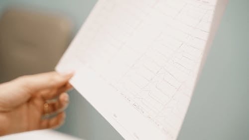 Blurred Footage of a Person Holding a Paper