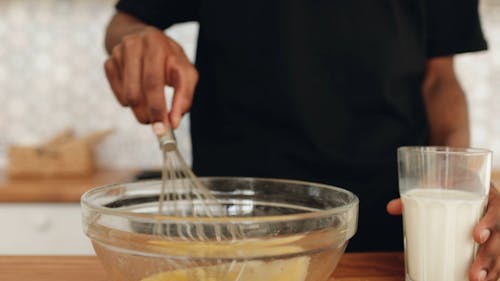 Chef Preparing a Dough 