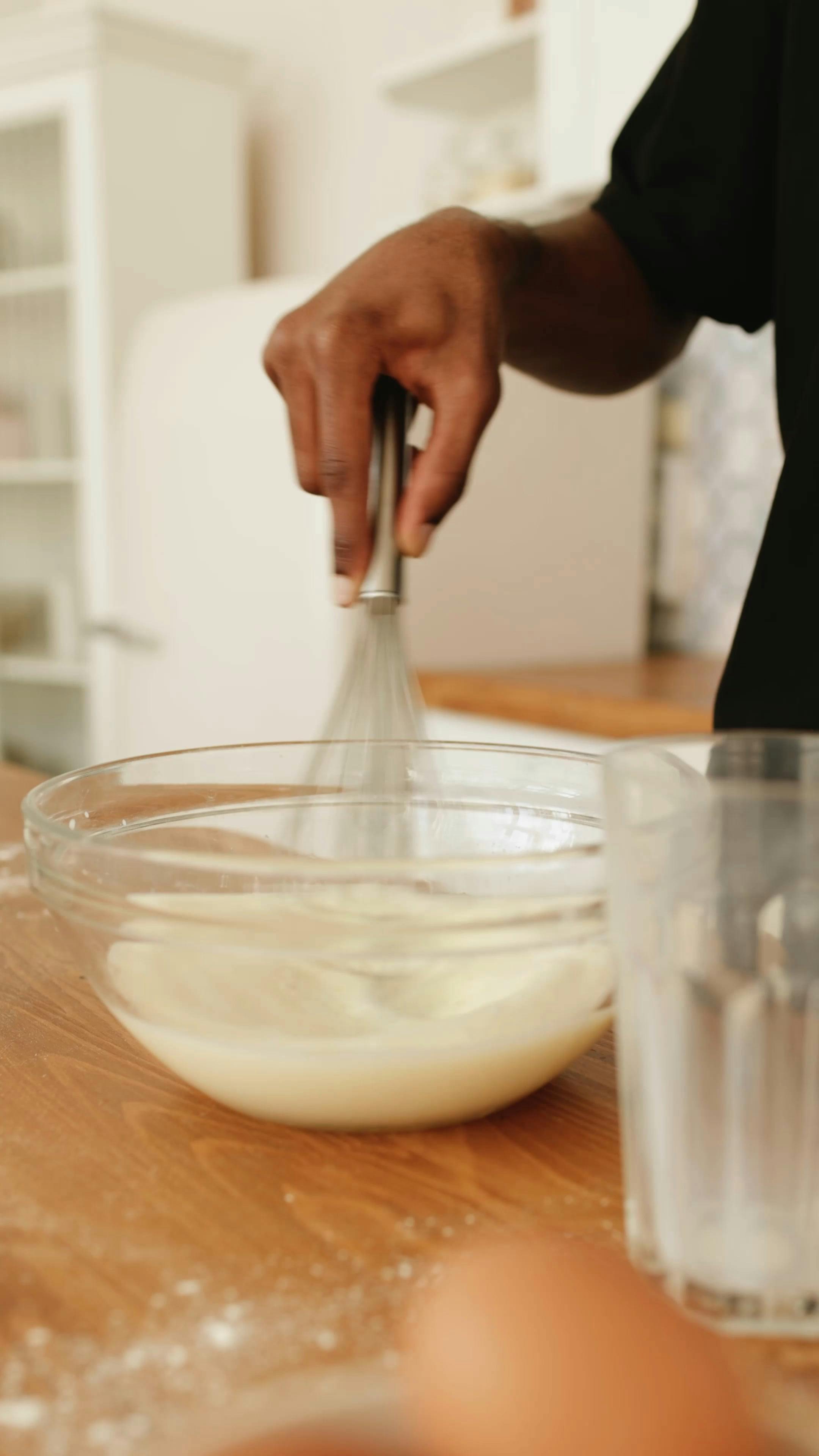 CloseUp Video of a Person Mixing Ingredients · Free Stock Video