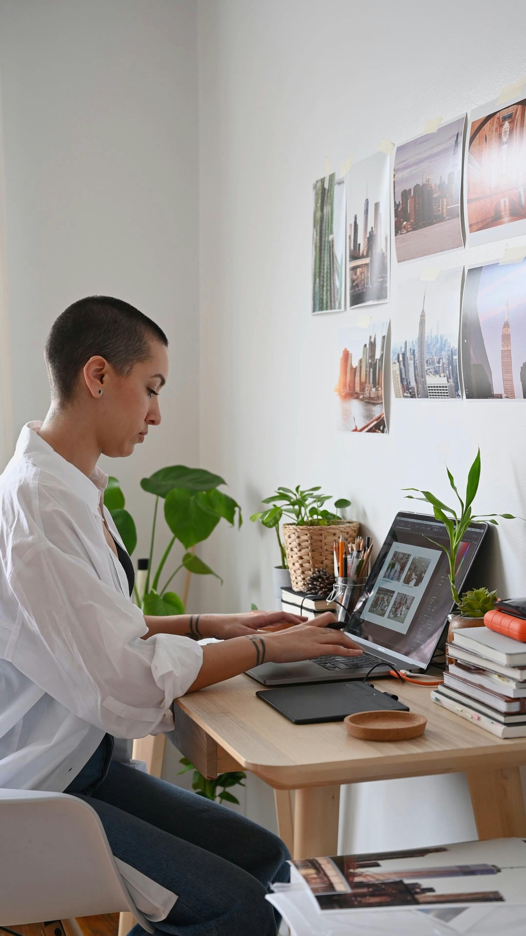 A Person Editing Photos · Free Stock Video