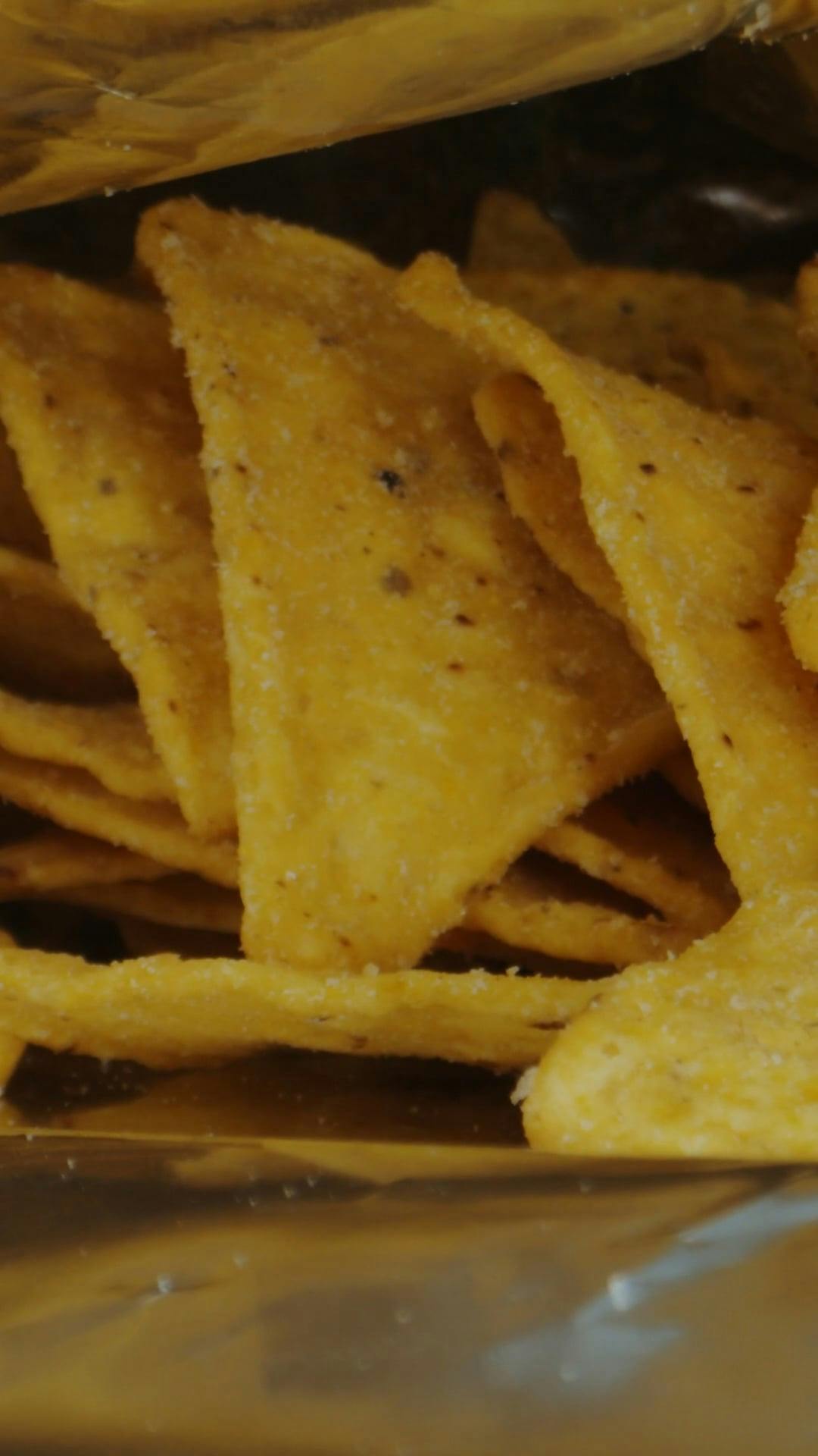 A Macro Shot of a Bag of Corn Chips · Free Stock Video