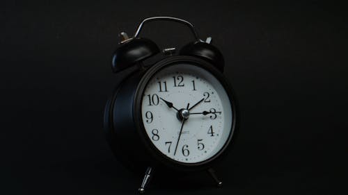 A Macro Shot of an Alarm Clock