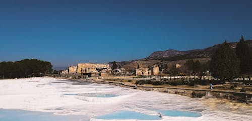 Aerial Video of Travertine Terraces