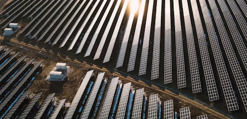 Drone Footage of Solar Panels