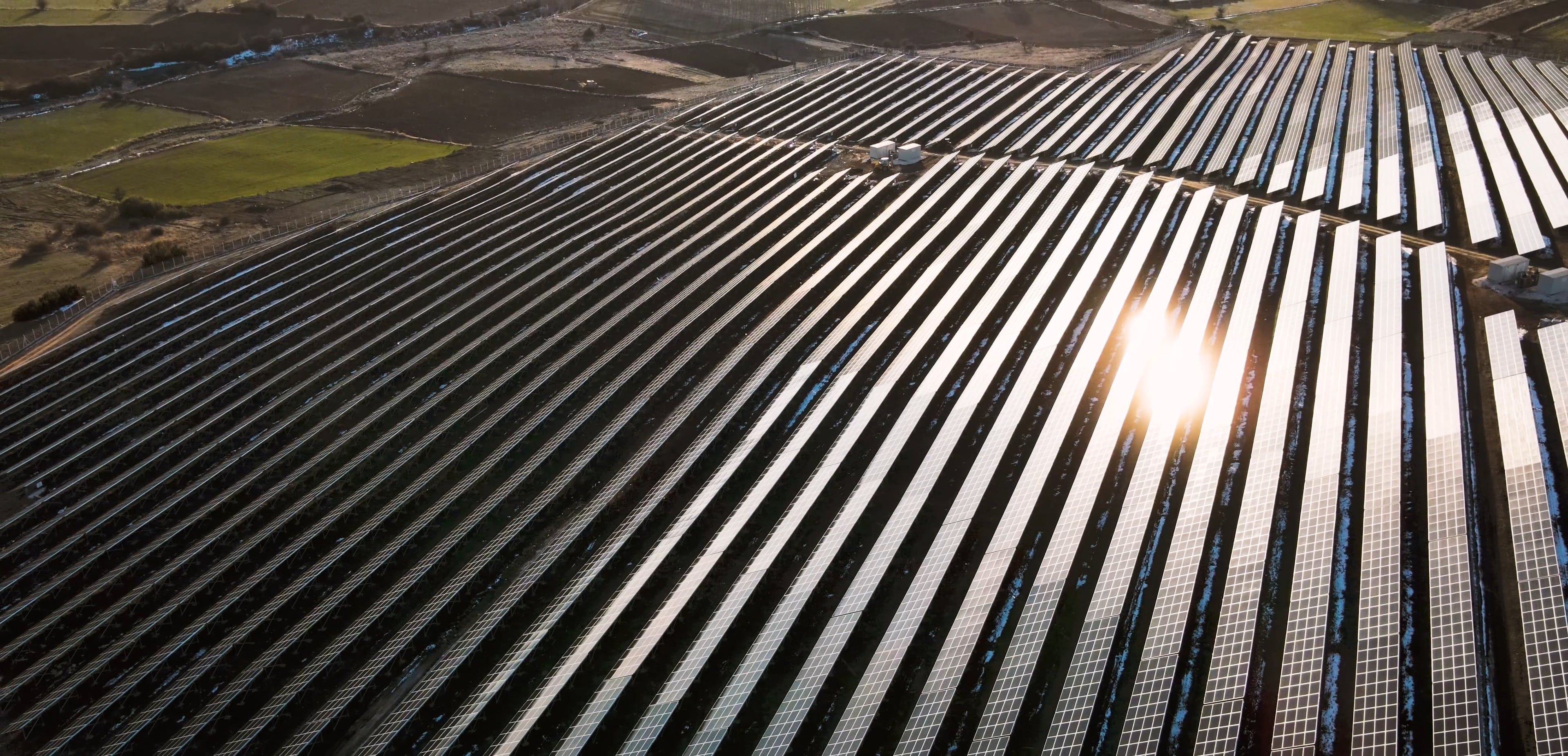 Drone Footage of a Solar Farm Free Stock Video Footage, Royalty-Free 4K ...