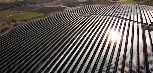 Drone Footage of a Solar Farm