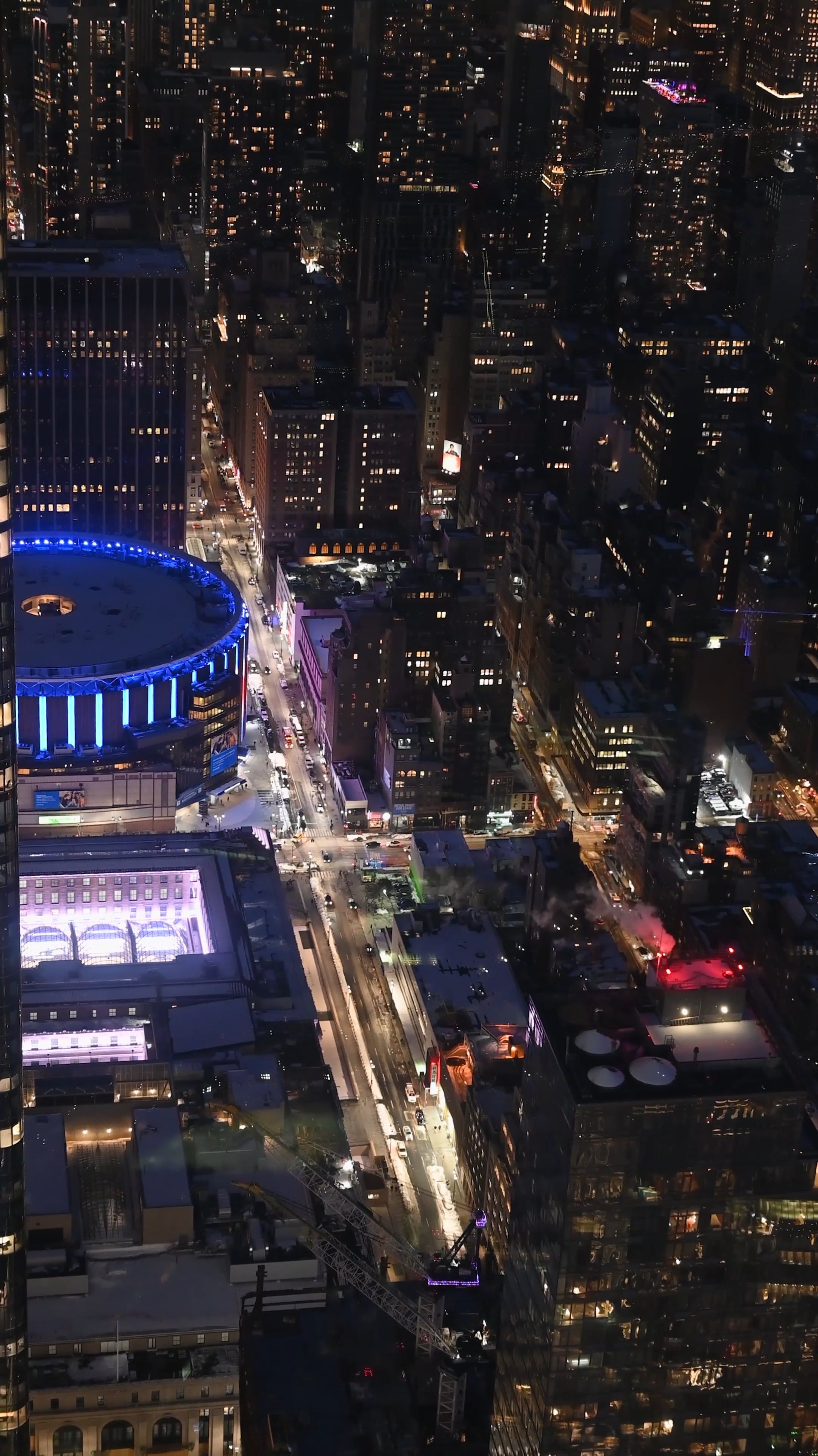 Drone Footage of a City at Night Free Stock Video Footage, Royalty-Free ...