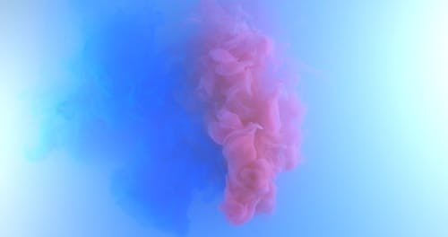 Footage of a Blue and Pink Smoke Background
