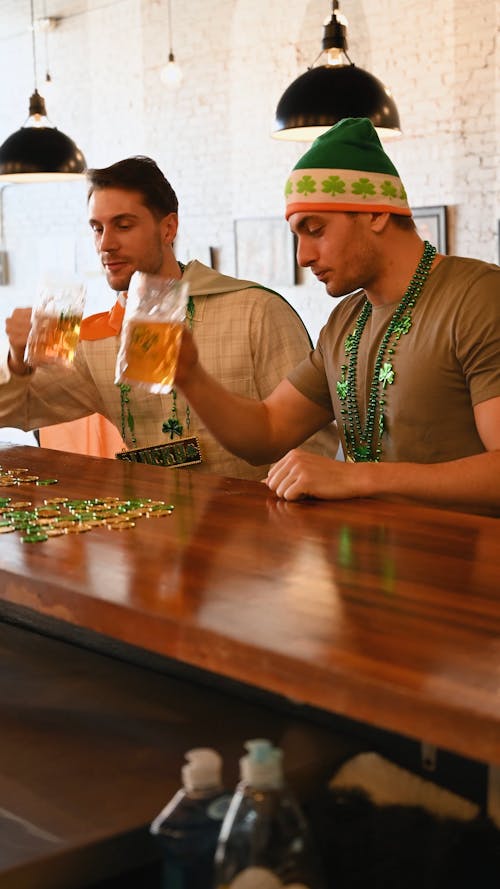 Men Drinking at the Bar of a Pub