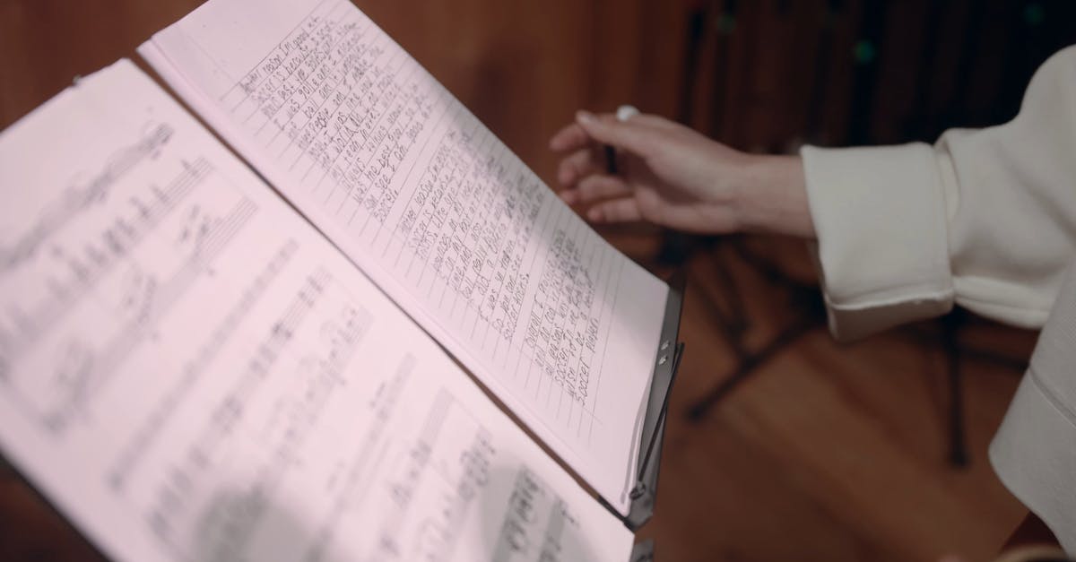 A Professional Singer Looking Musical Notes Free Stock Video Footage ...