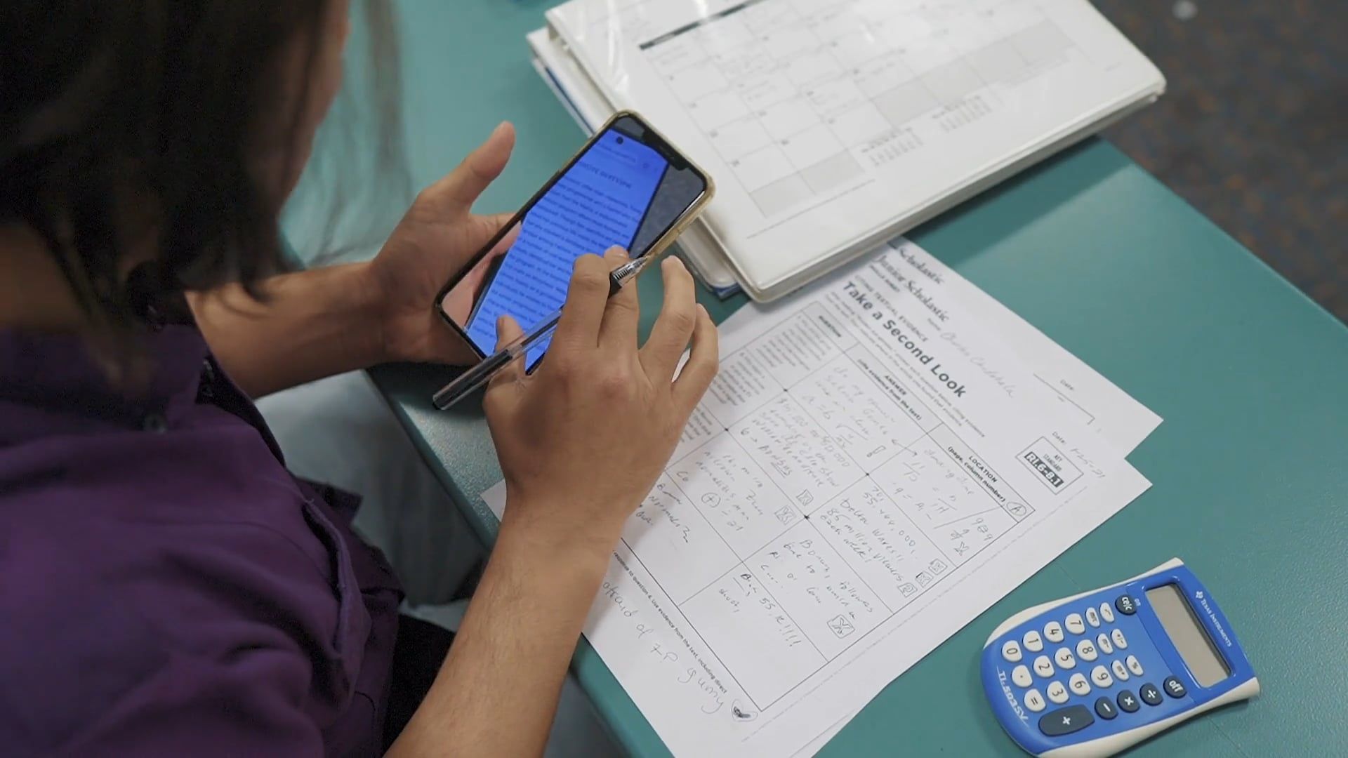 A Student Cheating During An Exam Free Stock Video a-student-cheating-during-an-exam-free-stock-video