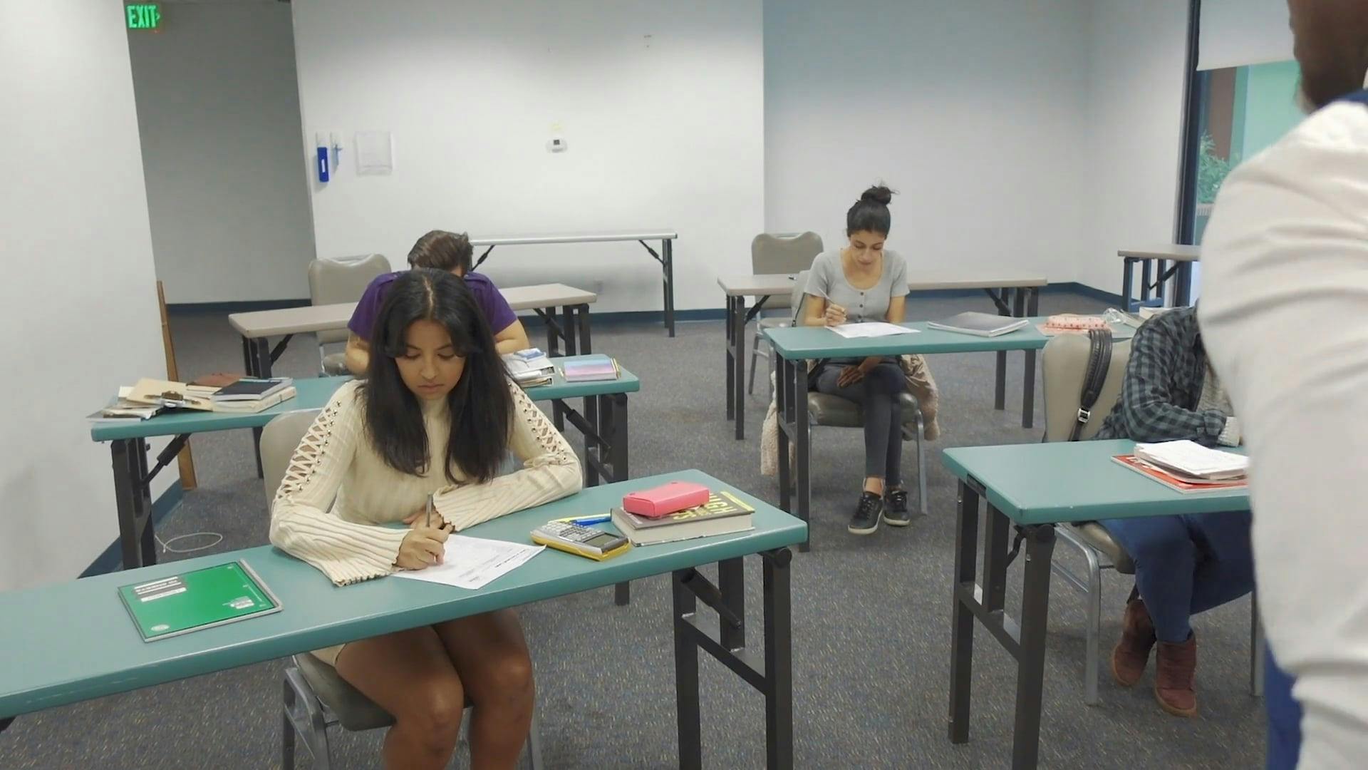 Students Cheating During an Exam \u00b7 Free Stock Video