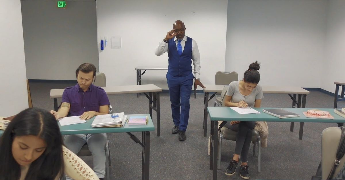 A Teacher Proctoring His Students During an Exam Free Stock Video ...
