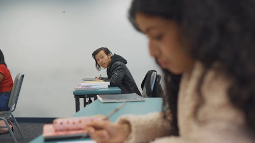 Students Cheating During an Exam