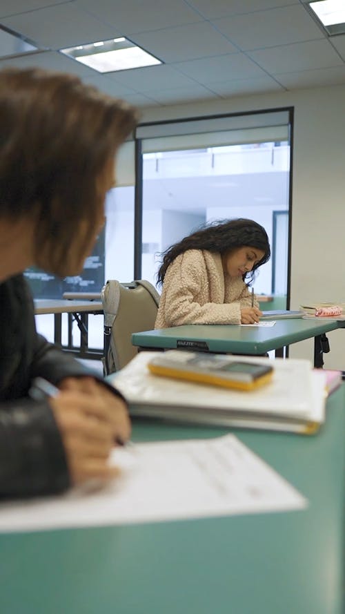 Students Cheating During an Exam