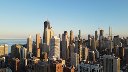 Drone Footage of High-Rise Buildings